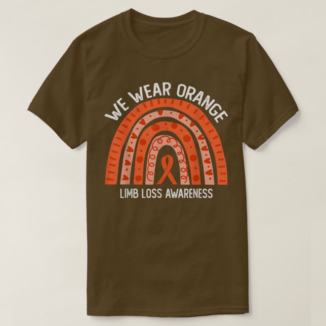Camiseta Usamos Naranja Para Concienciar Sobre La Pérdida D (Diseño del anverso)