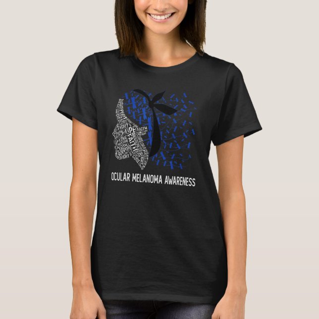 Camiseta Usamos Negro Y Marina Para Concienciar Sobre El Me (Anverso)