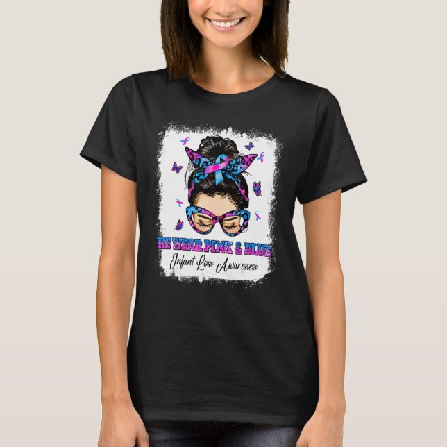 Camiseta Usamos Pérdida De Bun Infante De Baño Azul Rosa (Anverso)