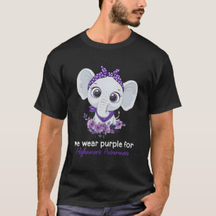 Camiseta Usamos Púrpura Para El Elefante De Sensibilización