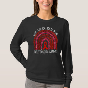 Camiseta Usamos Rojo Para Concienciación Sobre Donaciones D
