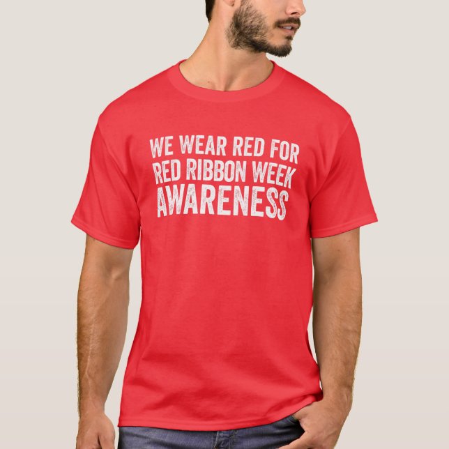 Camiseta Usamos Rojo Para Concienciar La Semana De La Cinta (Anverso)
