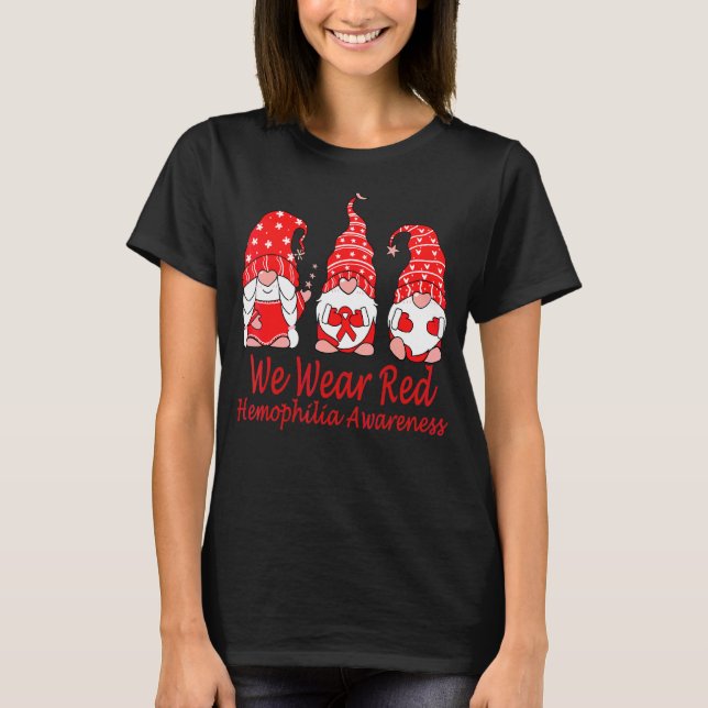 Camiseta Usamos Rojo Para Concienciar Sobre La Hemofilia (Anverso)