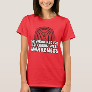 Camiseta Usamos Rojo Para La Conciencia De La Semana De La 