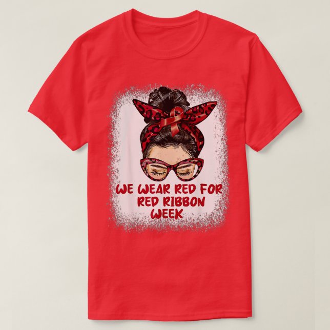 Camiseta Usamos Rojo Para La Semana De Conciencia De La Cin (Diseño del anverso)