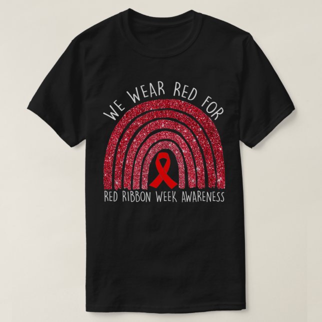 Camiseta Usamos Rojo Para La Semana De La Cinta Roja Concie (Diseño del anverso)