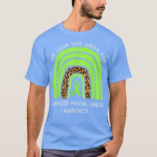 Camiseta Usamos Salud Mental Lime Green Rainbow Children