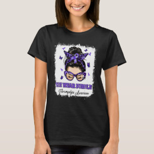 Camiseta Usamos Un Guerrero De Bun Púrpura, Fibromialgia Aw
