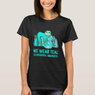 Camiseta Usamos Verde azulada Scleroderma Awareness Sloth