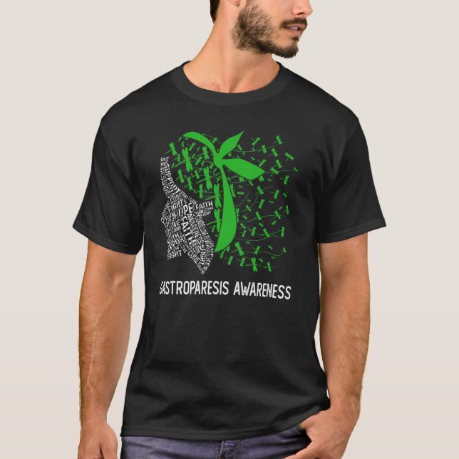 Camiseta Usamos Verde Para La Conciencia De La Gastroparesi (Anverso)