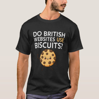 Camiseta ¿Usan galletas los sitios web británicos