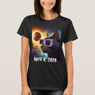 Camiseta Usando Gafas Solares Eclipse Colorful Pop Culture