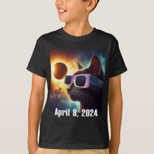 Camiseta Usando Gafas Solares Eclipse Colorful Pop Culture