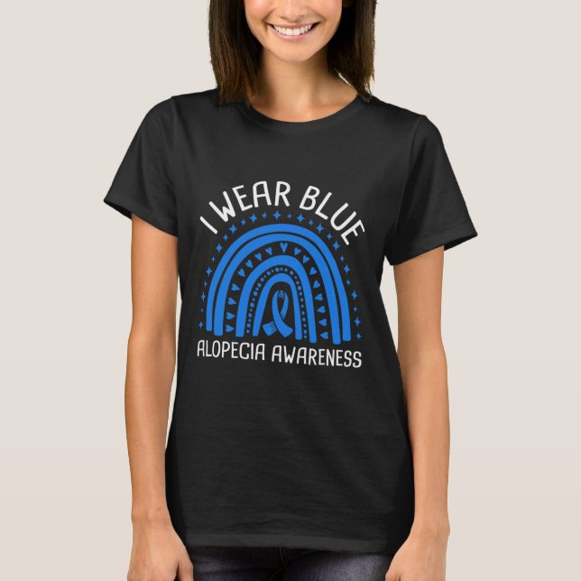 Camiseta Usar Alopecia Azul Conciencia (Anverso)