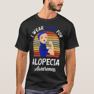 Camiseta Usar Azul Para Conciencia De Alopecia