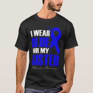 Camiseta Usar Azul Para Mi Hermana Alopecia Feather