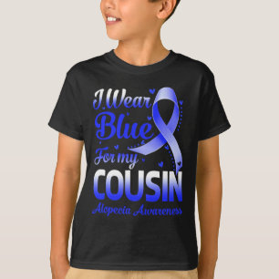 Camiseta Usar Azul Para Mi Primo Conciencia De Alopecia 1