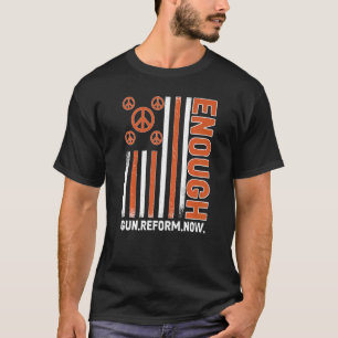 Camiseta Usar bandera de signo de paz Naranja suficiente co