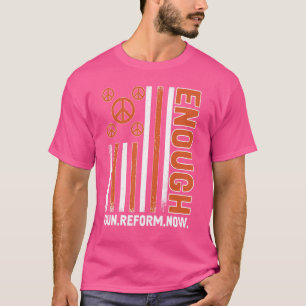 Camiseta Usar bandera de signo de paz Naranja suficiente co