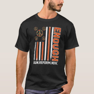 Camiseta Usar bandera de signo de paz Naranja suficiente co