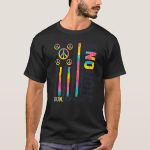 Camiseta Usar bandera de signo de paz Naranja suficiente co