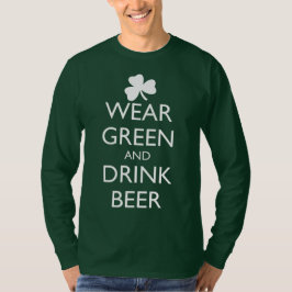 CAMISETA USAR CERVEZA VERDE Y BEBIDA