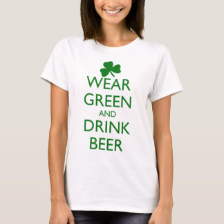 CAMISETA USAR CERVEZA VERDE Y BEBIDA