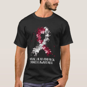 Camiseta Usar Cinta Blanca Borgoña Cáncer De Cuello De Cabe