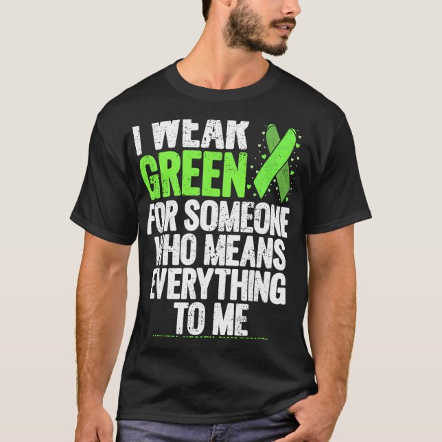 Camiseta Usar Cinta Verde Para Combatir El Estigma De La Sa (Anverso)