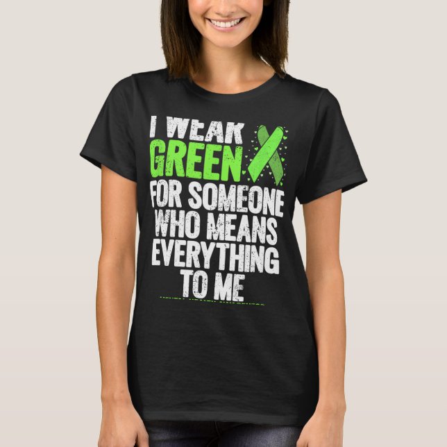 Camiseta Usar Cinta Verde Para Combatir El Estigma De La Sa (Anverso)