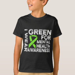 Camiseta Usar el verde para la concienciación sobre la salu
