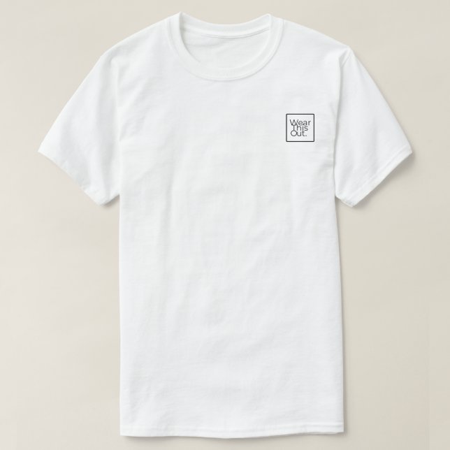 Camiseta Usar este logotipo del diseñador fuera (Diseño del anverso)