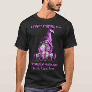 Camiseta Usar Gnomes Púrpura Cinta Fibromialgia Conciencia