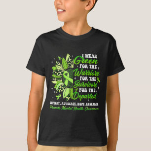 Camiseta Usar guerreros verdes supervivientes salud mental