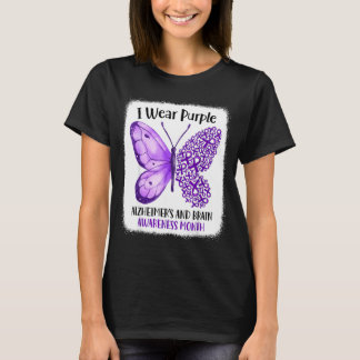 Camiseta Usar morado mes de concientización sobre el alzhei