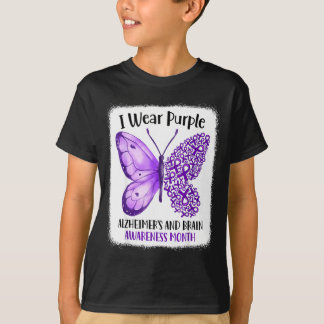 Camiseta Usar morado mes de concientización sobre el alzhei