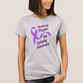 Camiseta Usar Morado para la Conciencia de la Epilepsia