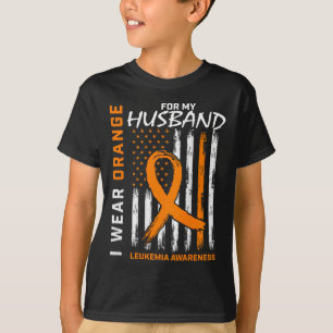 Camiseta Usar Naranja Para La Conciencia Del Cáncer De Mi E