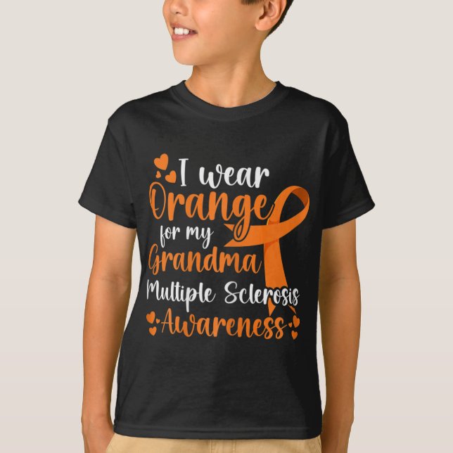 Camiseta Usar Naranja Para Mi Hermana Con Conciencia De La  (Anverso)