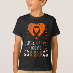 Camiseta Usar Naranja Para Mi Hermana Con Conciencia De La 