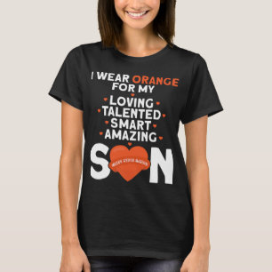 Camiseta Usar Naranja Para Mi Hijo Esclerosis Múltiple Awar