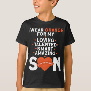 Camiseta Usar Naranja Para Mi Hijo Esclerosis Múltiple Awar