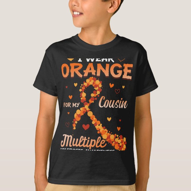 Camiseta Usar Naranja Para Mi Primo Con Conciencia De Escle (Anverso)