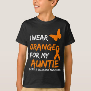 Camiseta Usar Naranja Para Mi Tía Cinta De Esclerosis Múlti