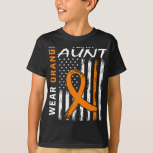 Camiseta Usar Naranja Para Mi Tía Esclerosis Múltiple Aware