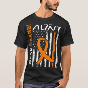Camiseta Usar Naranja Para Mi Tía Esclerosis Múltiple Aware