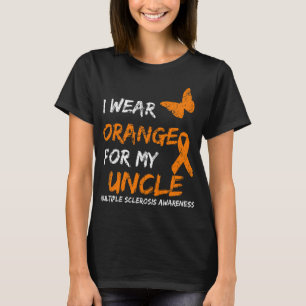 Camiseta Usar Naranja Para Mi Tío Cinta De Esclerosis Múlti