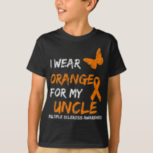 Camiseta Usar Naranja Para Mi Tío Cinta De Esclerosis Múlti