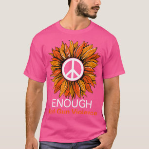 Camiseta Usar Naranja Paz Girasol Suficiente Terminar Viole