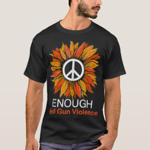 Camiseta Usar Naranja Paz Girasol Suficiente Terminar Viole